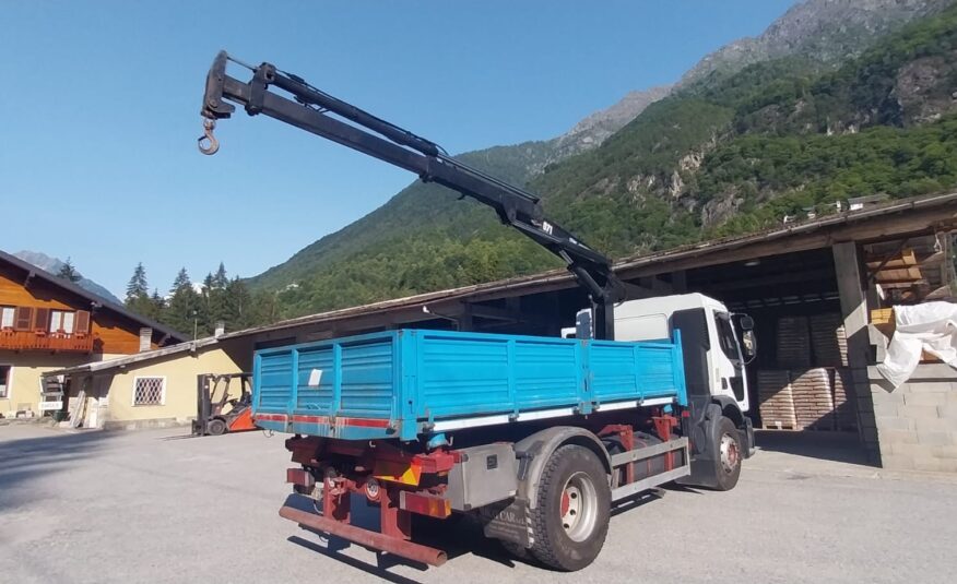 RENAULT 250 RIBALTABILE TRILATERALE E GRU HIAB