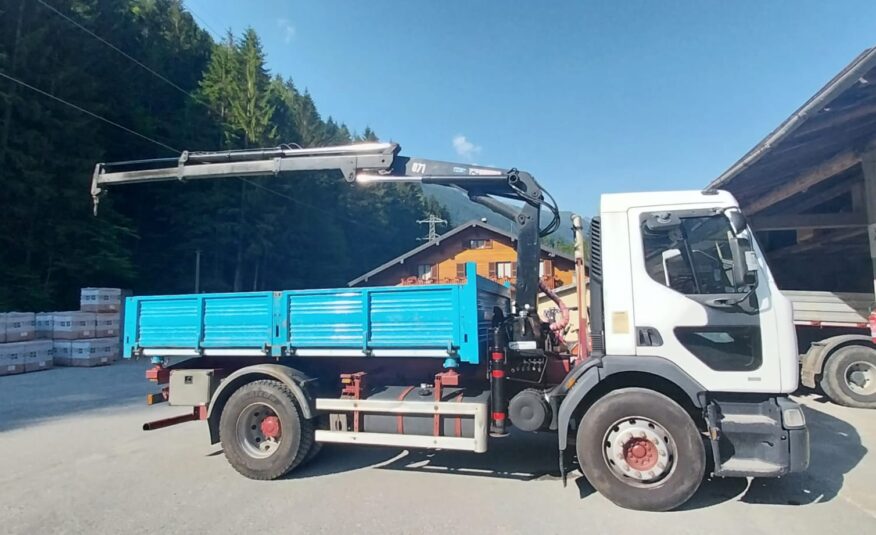 RENAULT 250 RIBALTABILE TRILATERALE E GRU HIAB